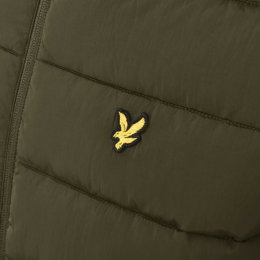 Lyle And Scott Hooded Puffer Jacket Green